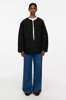 Стеганая куртка-переходник Arket, черный