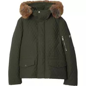 Стеганая куртка-пуховик Burberry, темно-зеленый