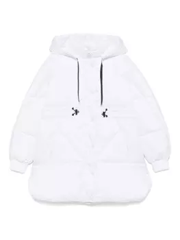 Стеганая куртка-пуховик MSGM Kids, белый