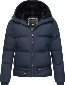 Стеганая куртка Ragwear "Бриони" с капюшоном, стильная женская зимняя куртка с капюшоном, цвет морской волны