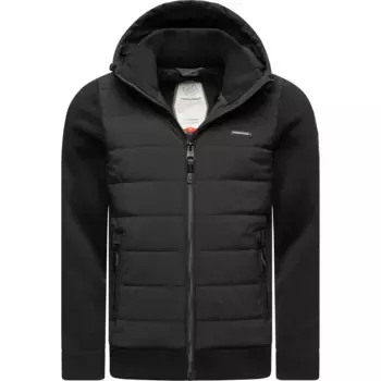 Стеганая куртка Ragwear "Дориан", с капюшоном, классная мужская уличная куртка с капюшоном, черный