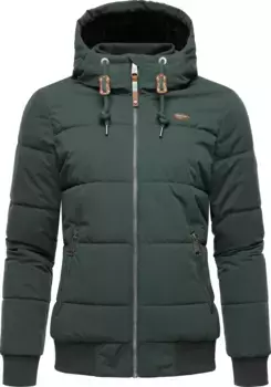 Стеганая куртка Ragwear "Nuggys Solid", с капюшоном, стильная и сшитая на заказ зимняя куртка, зеленый