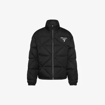 Стеганая куртка Re-Nylon из переработанного нейлона Prada, черный