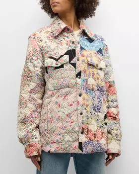 Стеганая куртка-рубашка Charlie Cout De La Liberte, цвет Multi 519