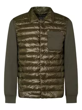 Стеганая куртка-рубашка Herno, зеленый