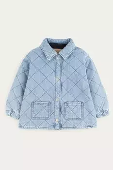 Стеганая куртка-рубашка Kidly, синий
