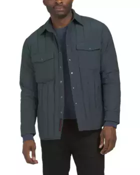 Стеганая куртка-рубашка с 3D камуфляжем Robert Graham, синий