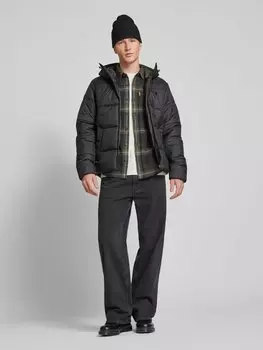 Стеганая куртка с аппликацией-лейблом G-Star Raw, черный