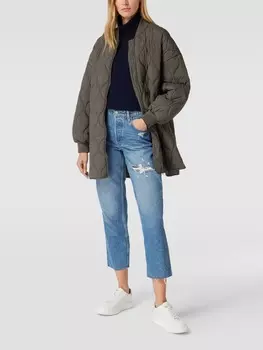 Стеганая куртка с боковыми карманами Jake*s Collection, серый