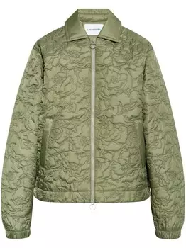 Стеганая куртка с цветочным узором Lacoste, зеленый