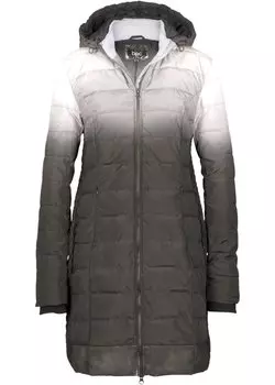 Стеганая куртка с цветовым градиентом и эластичной вставкой сбоку Bpc Bonprix Collection, черный