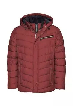 Стеганая куртка с флисовой вставкой на внутренней стороне воротника NEW CANADIAN, бордовый