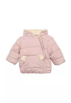 Стеганая куртка с капюшоном Bear для младенцев и малышей S.Oliver, цвет 4163 Lilac/pink