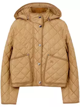 Стеганая куртка с капюшоном BURBERRY, нейтральный