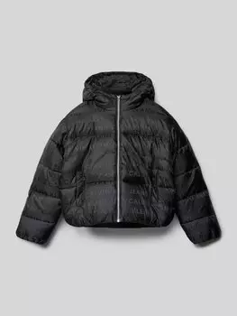 Стеганая куртка с капюшоном Calvin Klein Jeans, черный