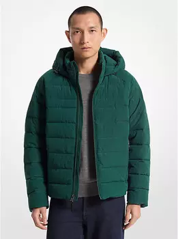 Стеганая куртка с капюшоном Clarkston Packable Michael Kors, зеленый
