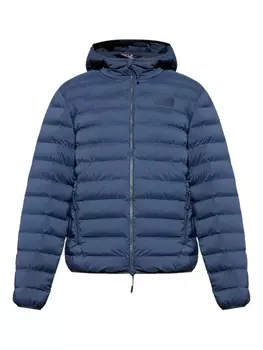 Стеганая куртка с капюшоном Ea7 Emporio Armani, синий