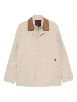 Стеганая куртка с капюшоном Fay, белый