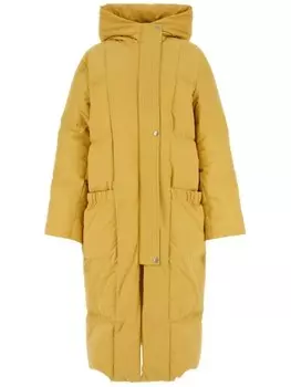 Стеганая куртка с капюшоном Jil Sander, желтый