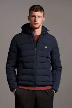 Стеганая куртка с капюшоном Lyle & Scott, синий