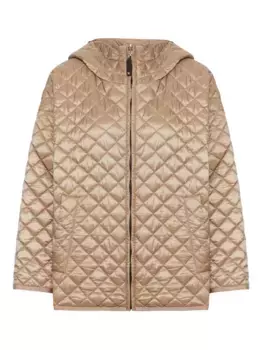Стеганая куртка с капюшоном MAX MARA, нейтральный