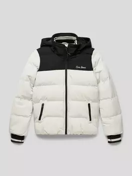 Стеганая куртка с капюшоном модель "Дефне" CARS JEANS, молочный