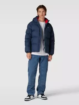 Стеганая куртка с капюшоном модель "ESSENTIAL" Tommy Jeans, темно-синий