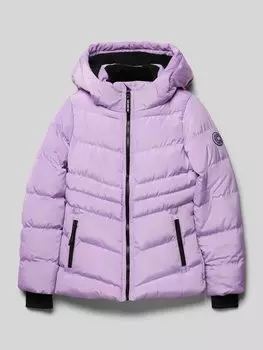Стеганая куртка с капюшоном модель 'RESY' CARS JEANS, сиреневый