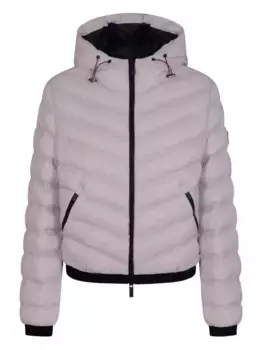 Стеганая куртка с капюшоном MONCLER, розовый