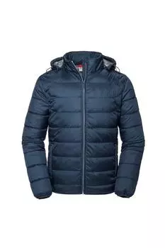 Стеганая куртка с капюшоном Nano Russell, темно-синий
