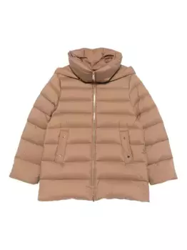 Стеганая куртка с капюшоном «Наталия» Moorer, нейтральный