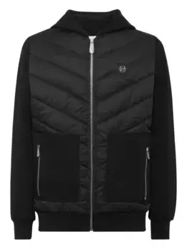 Стеганая куртка с капюшоном Philipp Plein, черный