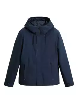 Стеганая куртка с капюшоном WOOLRICH, синий