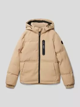 Стеганая куртка с карманом на молнии CARS JEANS, песочный