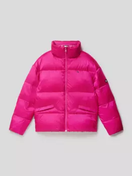 Стеганая куртка с лейблом модель "BOXY" Tommy Hilfiger, фуксия