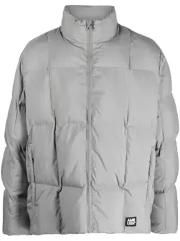 Стеганая куртка с логотипом AMBUSH, серый