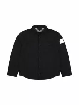 Стеганая куртка с логотипом EMPORIO ARMANI, серый