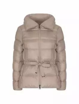 Стеганая куртка с логотипом Herno, бежевый