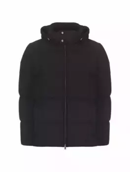 Стеганая куртка с логотипом Herno, черный