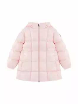Стеганая куртка с логотипом Moncler, розовый