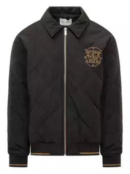 Стеганая куртка с лозунгом Drle De Monsieur, черный