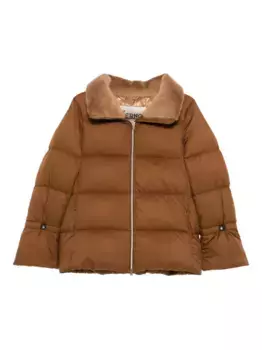 Стеганая куртка с мехом Herno, коричневый
