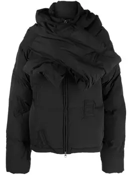 Стеганая куртка с монограммой Axel Arigato, черный