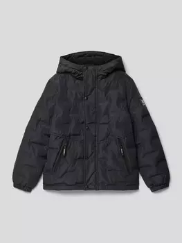 Стеганая куртка с нашивкой-лейблом Garcia, черный