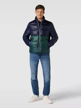 Стеганая куртка с нашивкой-лейблом Michael Kors, темно-зеленый