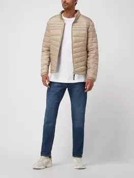 Стеганая куртка с нашивкой-лейблом модель "ГЕРОЙ" Jack & Jones, бежевый