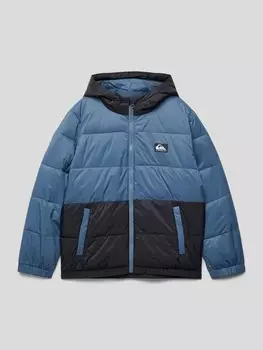Стеганая куртка с нашивкой-лейблом Quiksilver, дымчатый синий