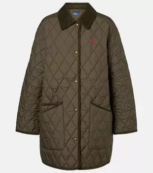 Стеганая куртка с отделкой из вельвета Polo Ralph Lauren, Ranger Green