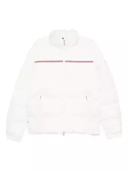 Стеганая куртка с отделкой в полоску MONCLER, нейтральный