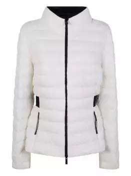 Стеганая куртка с поясом MONCLER, белый